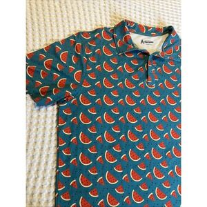 Royal & Awesome‎ mens polo shirt XXL 2XL Watermelon Golf Summer Casual Dad